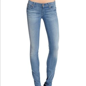 7 for all mankind Roxanne light blue skinny jeans